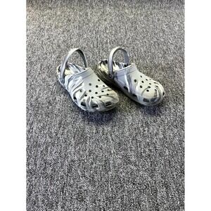 Crocs Classic Marbled Unisex M10/W12 Clog Light Gray Multi Slip On Casual Shoes